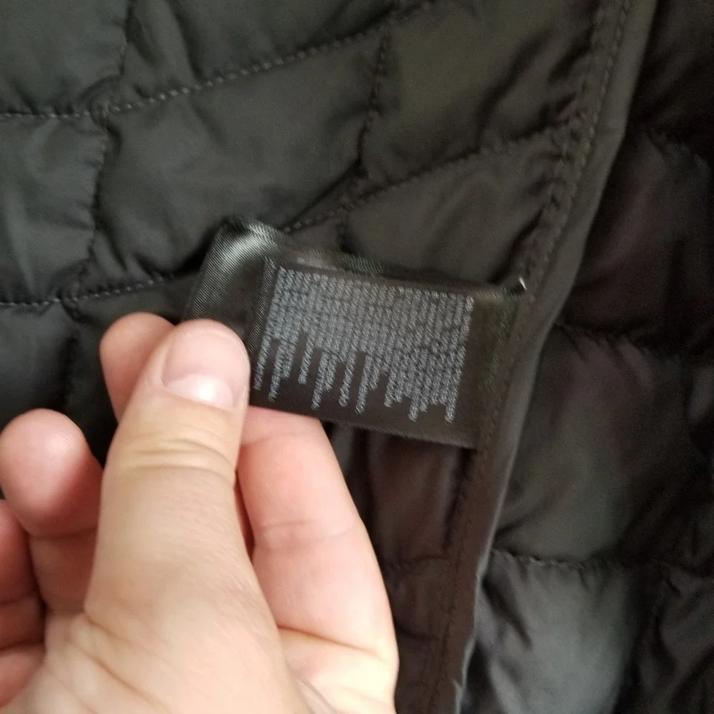 The North Face Jacket Mens Large Black Thermoball Full Zip Quilted Puffer Coat
